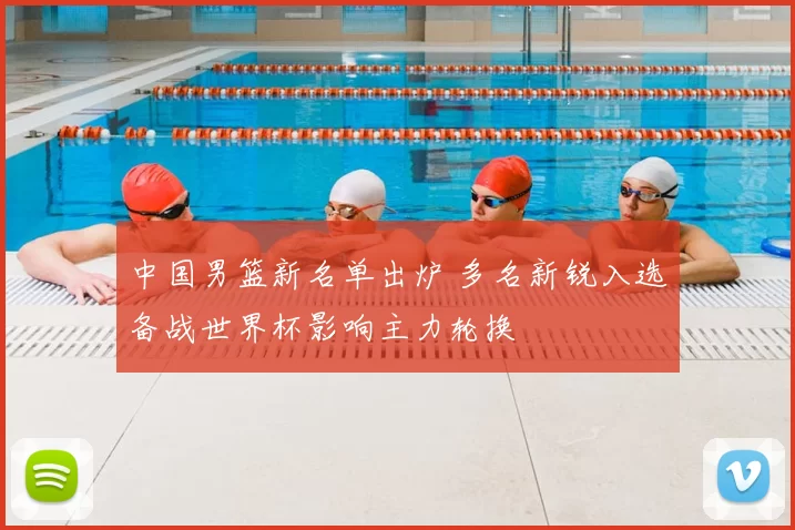 中国男篮新名单出炉 多名新锐入选备战世界杯影响主力轮换